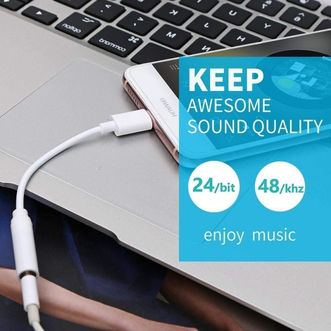 [1004A] Type C to Aux Adapter USB Type C to 3.5mm Female Aux Audio