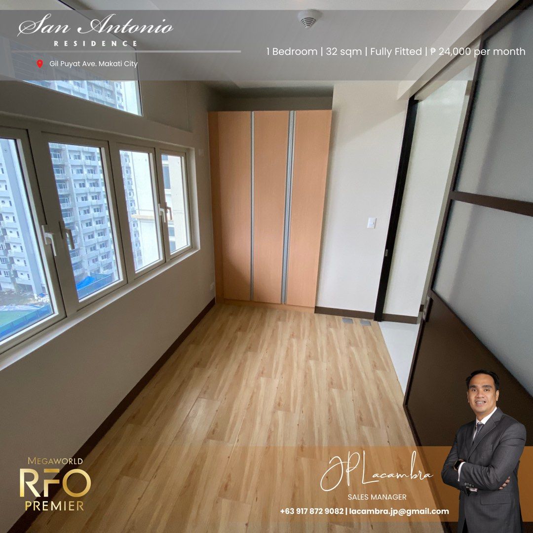1BR RENT TO OWN MAKATI (Category: Apartments & Condos) located in Manila. Submitted by rfocondobymegaworldpremier (Listing ID 1246654586, Image 3). Description: SAN ANTONIO RESIDENCES MEGAWORLD RFO CONDO MAKATI RENT TO OWN 0% INTEREST 4 YRS TO PAY 1BR AVAILABLE ALSO IN STUDIO, 3BR UNIT SEMI FURNISHED ACTUAL UNIT READY FOR VIEWING SCHEDULE NOW 091787290982.