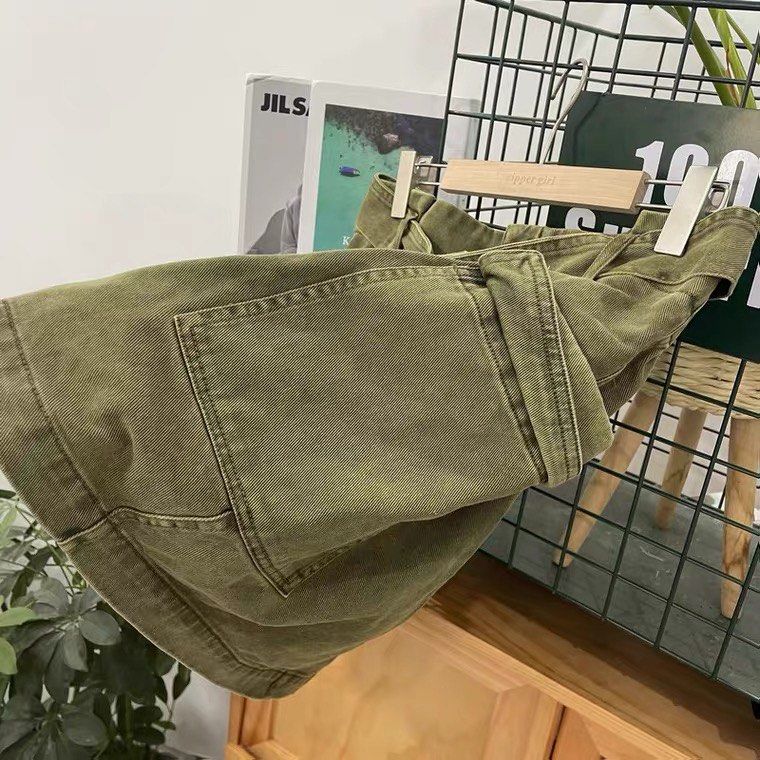 3XL Forever 21 Army Green Skirt Pocket Women s Fashion Bottoms