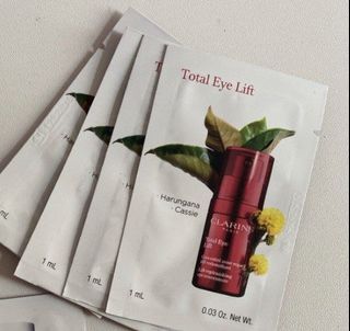 10月特價 special price 電眼 緊致 眼霜 提升 全新100% New Real , Clarins sample Total Eye lift , $40@8 ml / $70@16 ml 包平郵 ，專門店價$650@15ml
