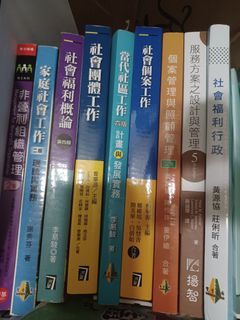 #23開學季 社工系 社會工作 大學教科書 社會福利行政  團體 社區工作 非營利組織  助人技巧 團體諮商
