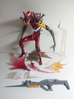 中古無盒 新世紀福音戰士 新劇場版 Evangelion 山口式 獸化2号機 Eva unit 02 the beast mode 連初版特典武器