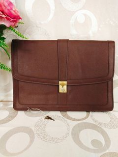 💯  % Authentic Japan Genuine Leather Business Document Bag
