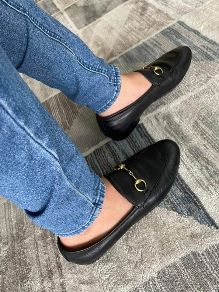 GUCCI HORSEBIT LEATHER LOAFER SIZE 37