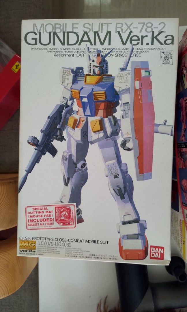 高達模型Gundam RX-78-2 Ver.Ka, 興趣及遊戲, 玩具& 遊戲類- Carousell