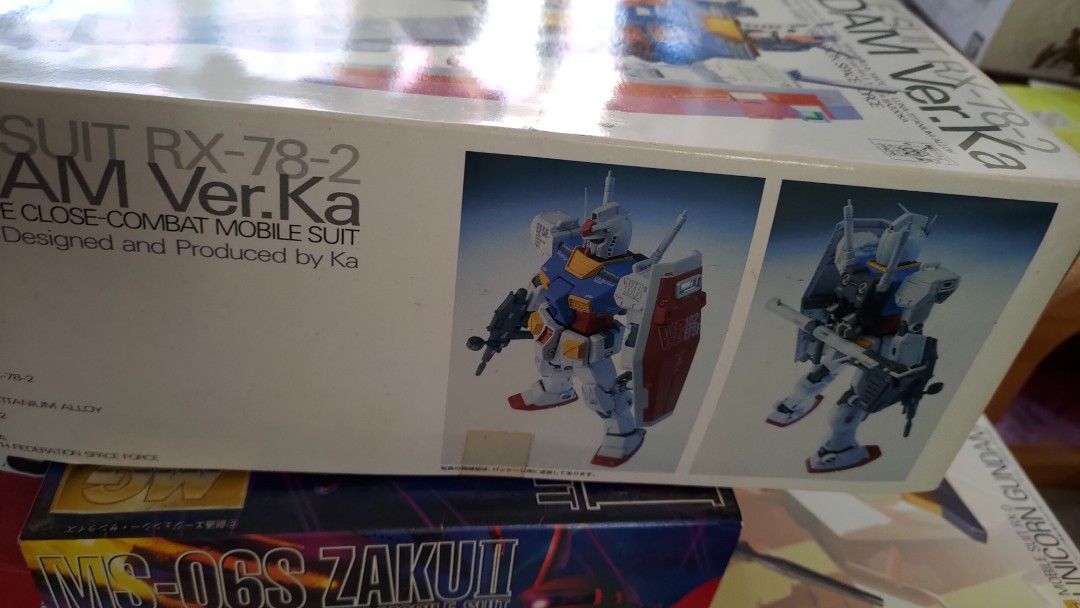 高達模型Gundam RX-78-2 Ver.Ka, 興趣及遊戲, 玩具& 遊戲類- Carousell