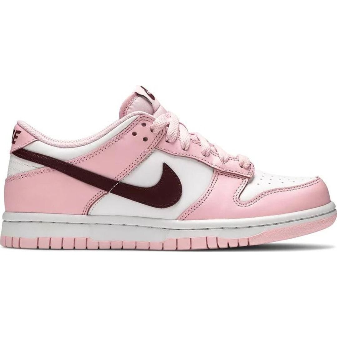 (EU 37.5 - EU 39) 🔥 Nike Dunk Low - Pink Foam Red White / Valentine's day  (GS)