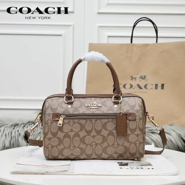 COACH® Outlet  Rowan Satchel In Signature Canvas