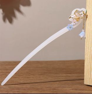 白蝴蝶髮簪 White butterfly hairpin