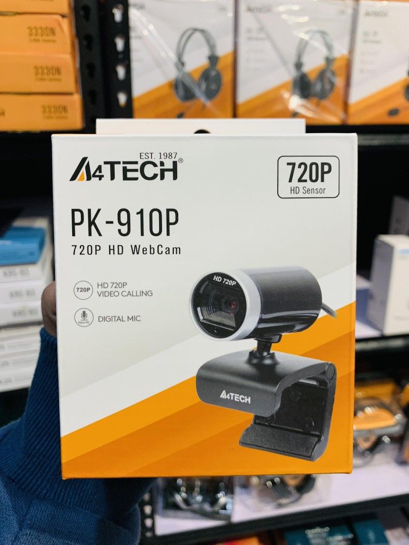 A4Tech PK-910P 720P HD Webcam with Mic, Computers & Tech, Parts ...