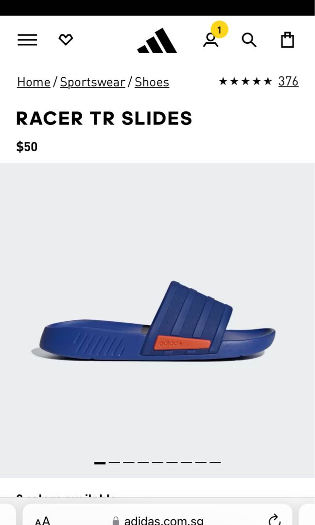 Adidas cloud foam slides, Men's Fashion, Footwear, Flipflops and Slides