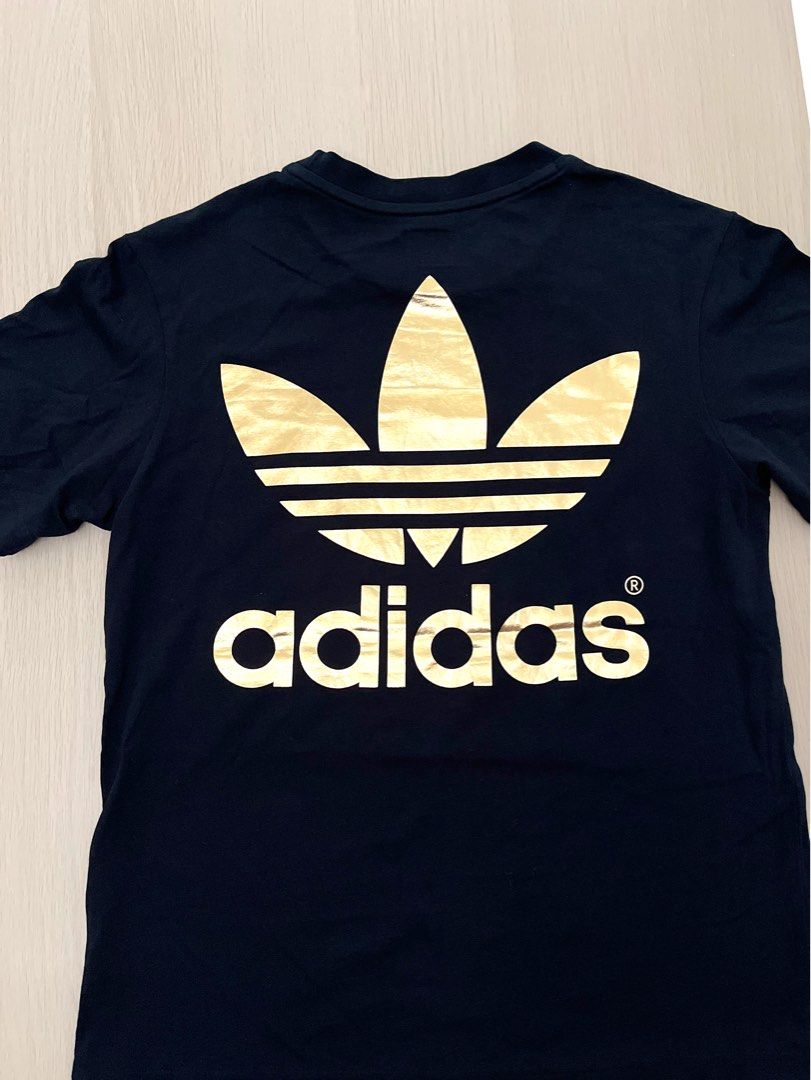 Gold adidas shirt hot sale