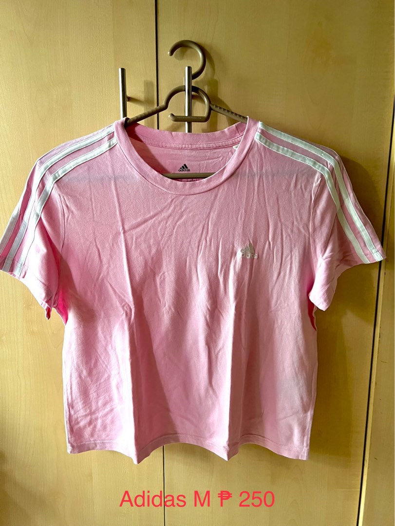 Adidas pink shirt on Carousell