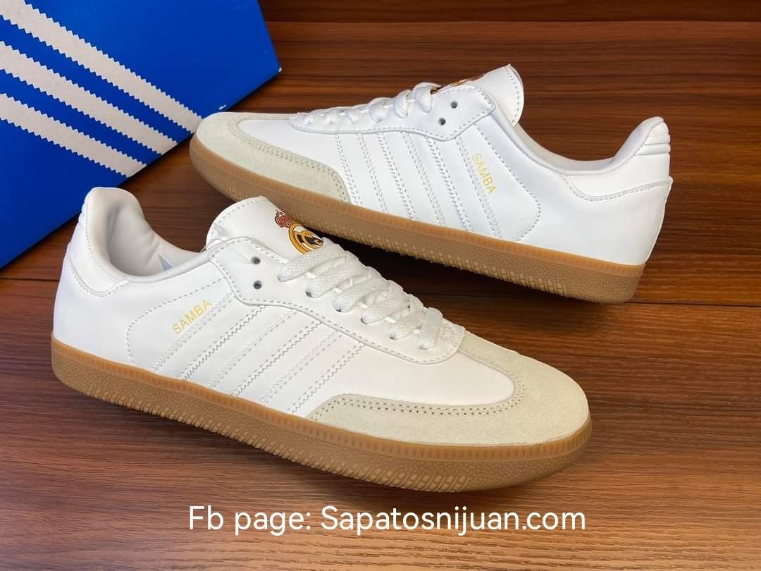 Adidas samba top white gum sole
