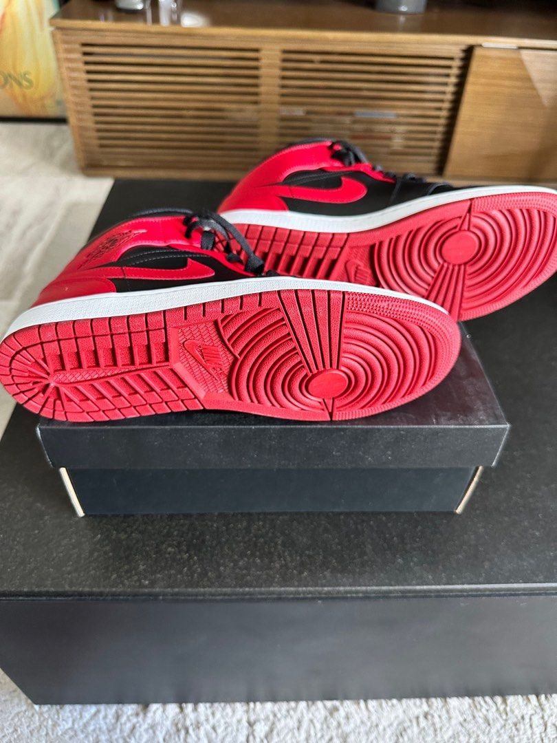 Air Jordan 1 Mid Banned for sale Men s Fashion Footwear