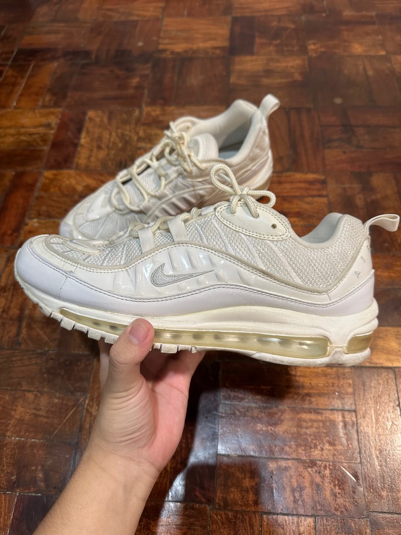 Triple white air online max 98 mens