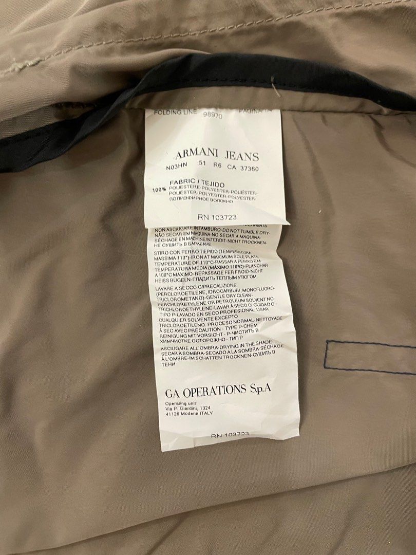 Armani jeans ca 37360 jacket 2025