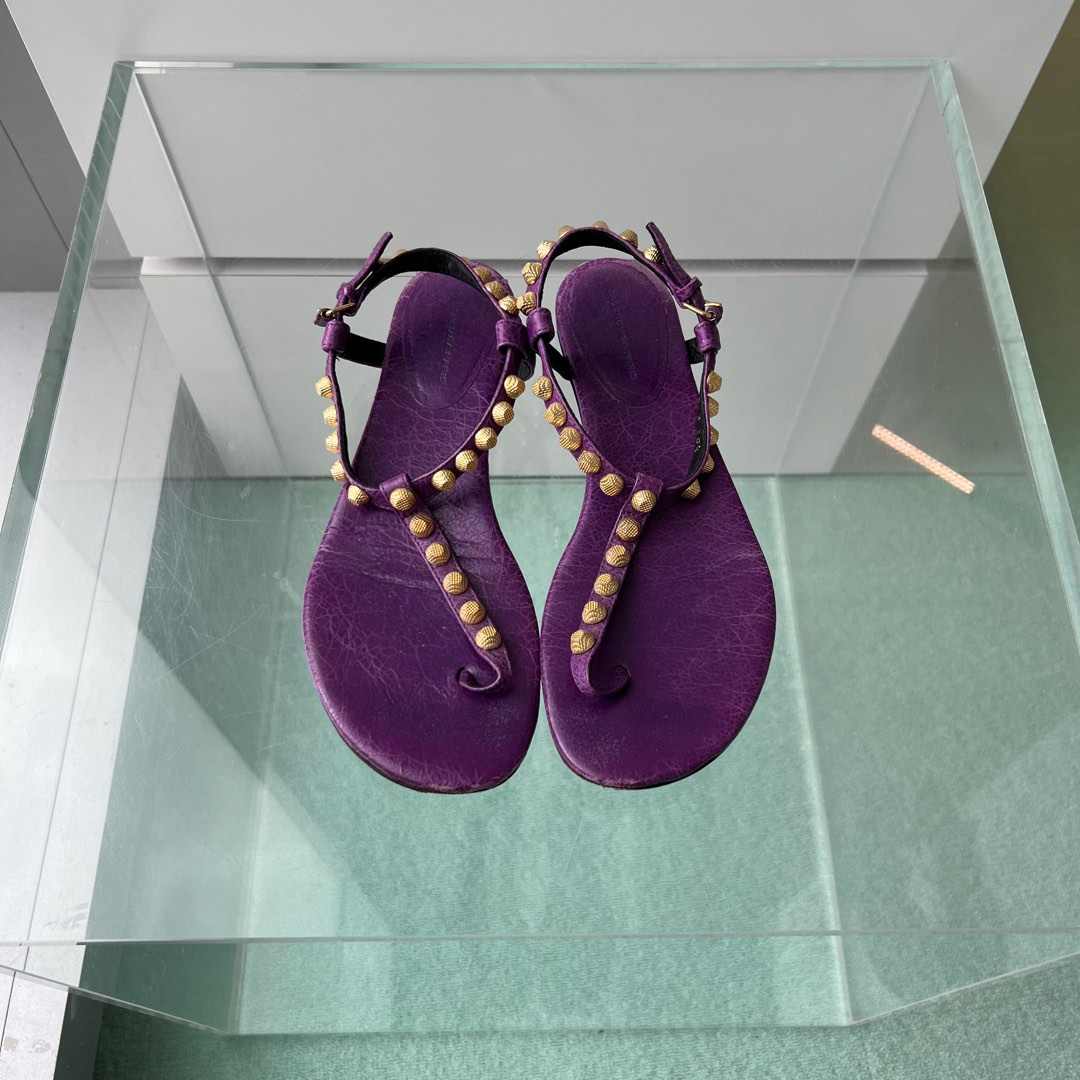 Balenciaga sandals womens purple cheap