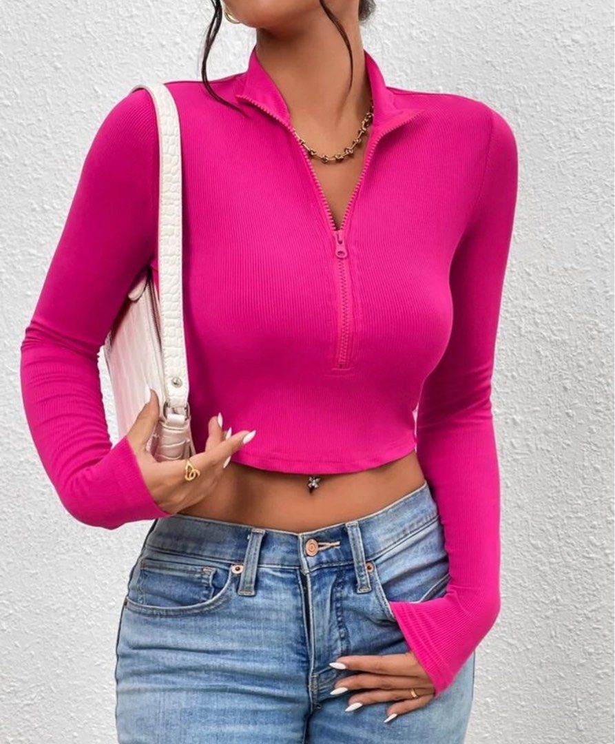barbie pink top, Women's Fashion, Tops, Longsleeves on Carousell — free download