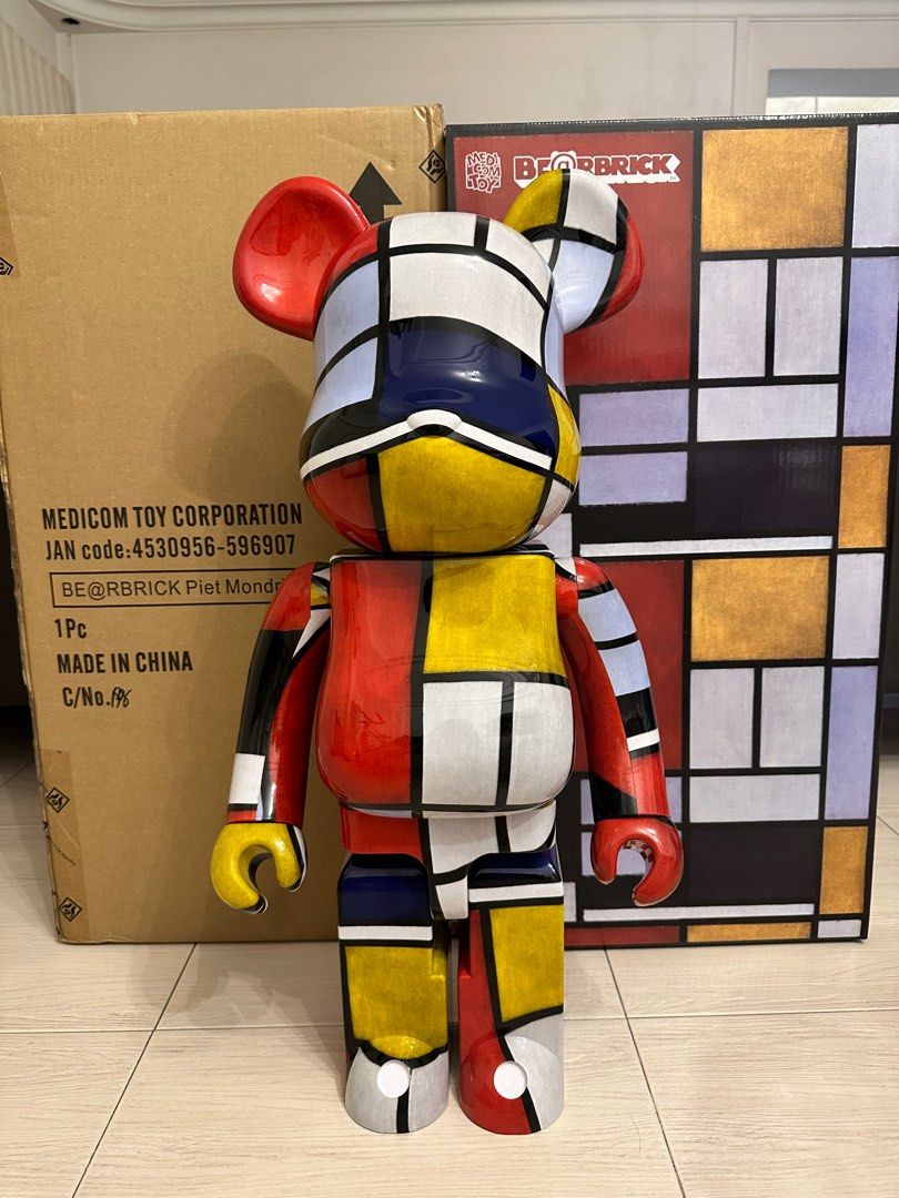 その他 BE@RBRICK - BE@RBRICK Piet Mondrian 1000% Bearbrick Piet Mondrian von Medicom Toy - jetzt einfach