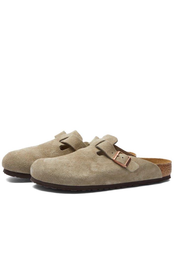 BIRKENSTOCK BOSTON SFB TAUPE SUEDE Men s Fashion Footwear