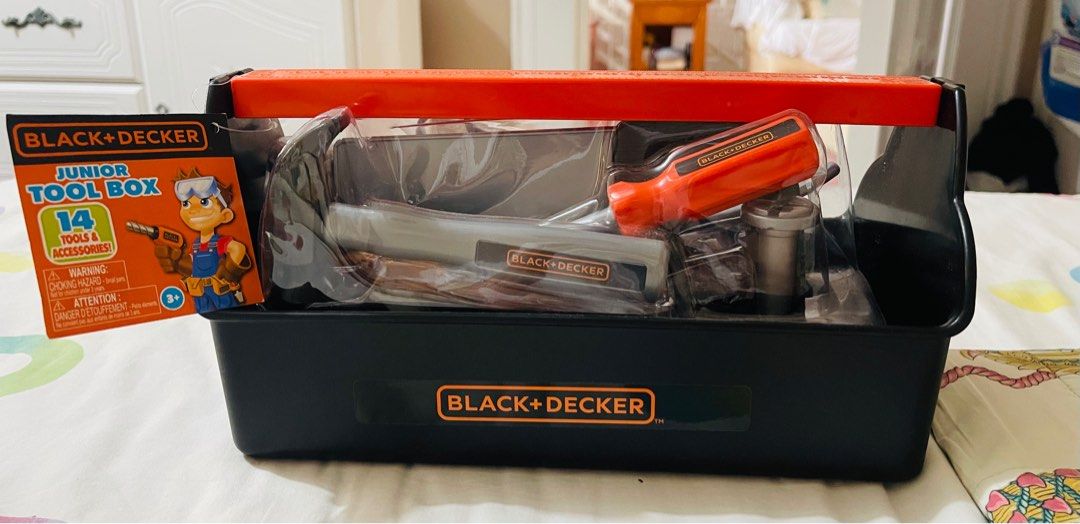 Black and Decker Tool Box Set / Toys (Category: Infant Playtime) located in Cavite. Submitted by bdtrend (Listing ID 1246595235, Image 3). Description: Ages 3+ Bought in USA .