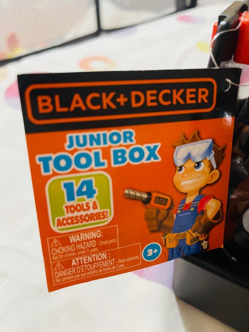 Black and Decker Tool Box Set / Toys (Category: Infant Playtime) located in Cavite. Submitted by bdtrend (Listing ID 1246595235, Image 2). Description: Ages 3+ Bought in USA .