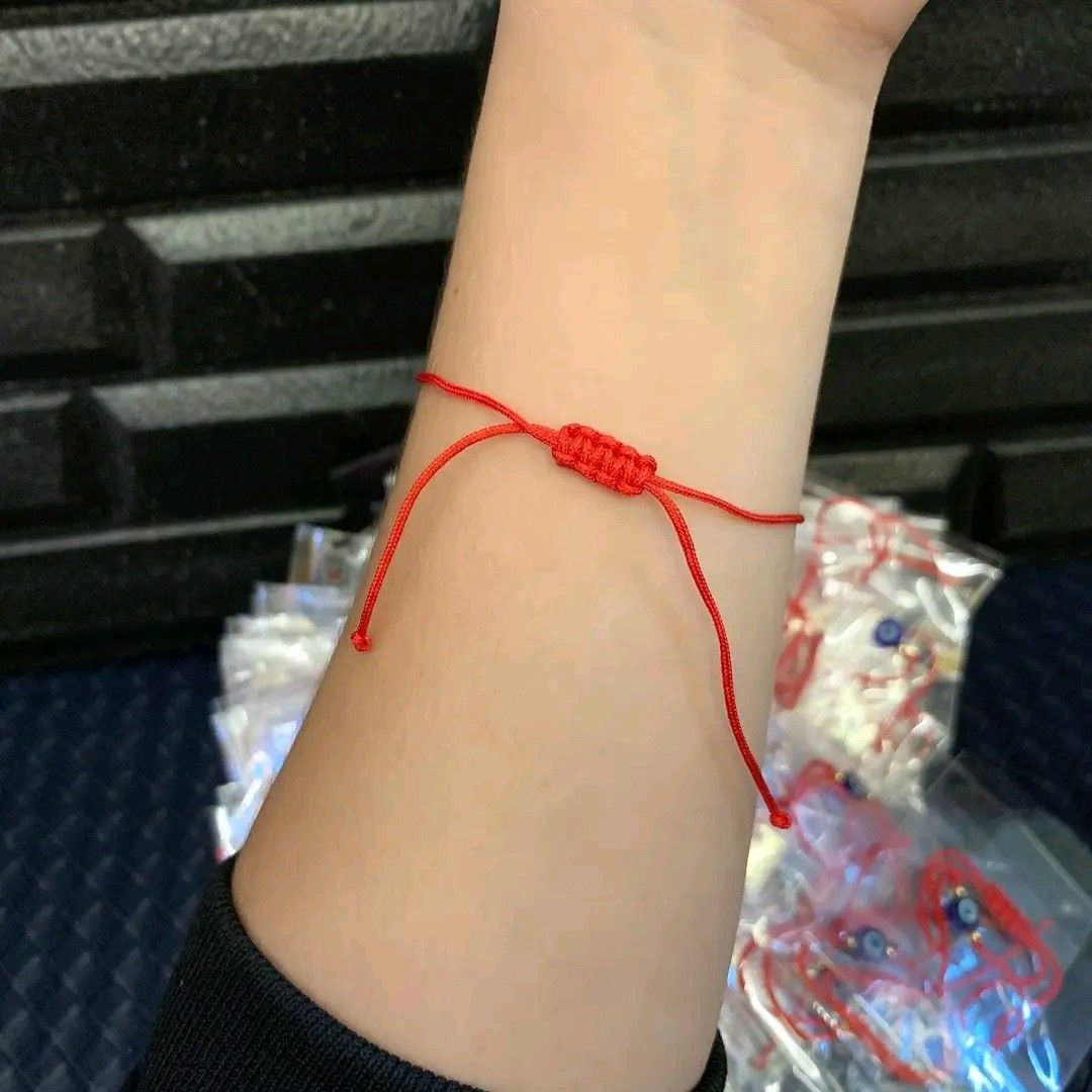 Blue evil eye circle in red string bracelet (Category: Bracelets) located in Manila. Submitted by delynonlineshopping_ (Listing ID 1246664691, Image 3). Description: 💥 RESTOCK BEST SELLER 💞 BLUE EVIL EYE CIRCLE IN RED STRING CHARM BRACELET 💞 🧿 EVIL EYE - The Evil Eye is a very powerful, traditional protective symbol used in Feng Shui against harmful energy. It can be used for personal protection, for babies, animals, outside or inside the hou