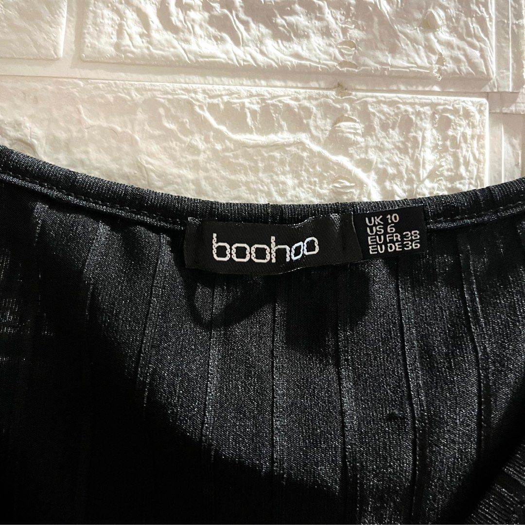 Boohoo Overlap Bodysuit, Women's Fashion, Tops, Longsleeves on