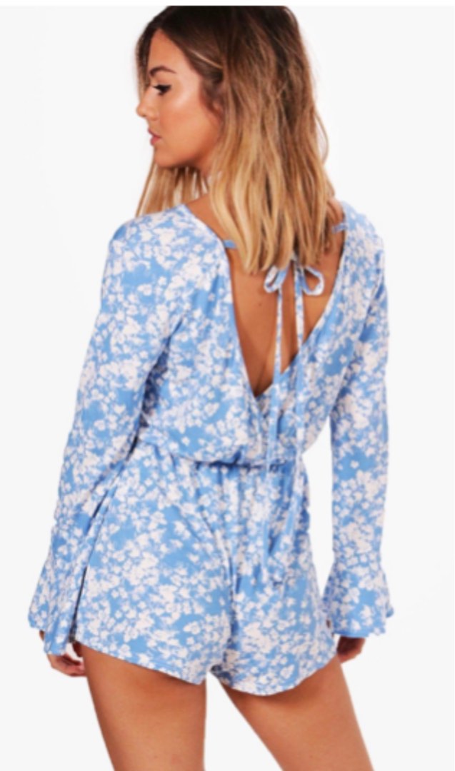 Flute online sleeve playsuit