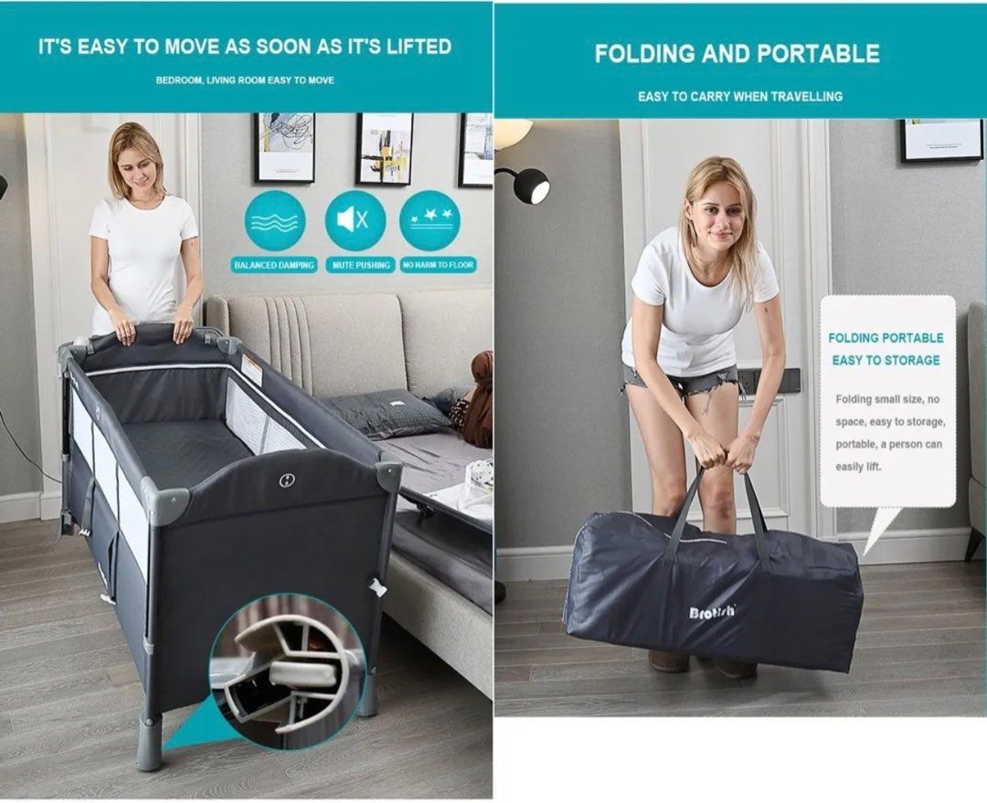 Small folding travel cot top