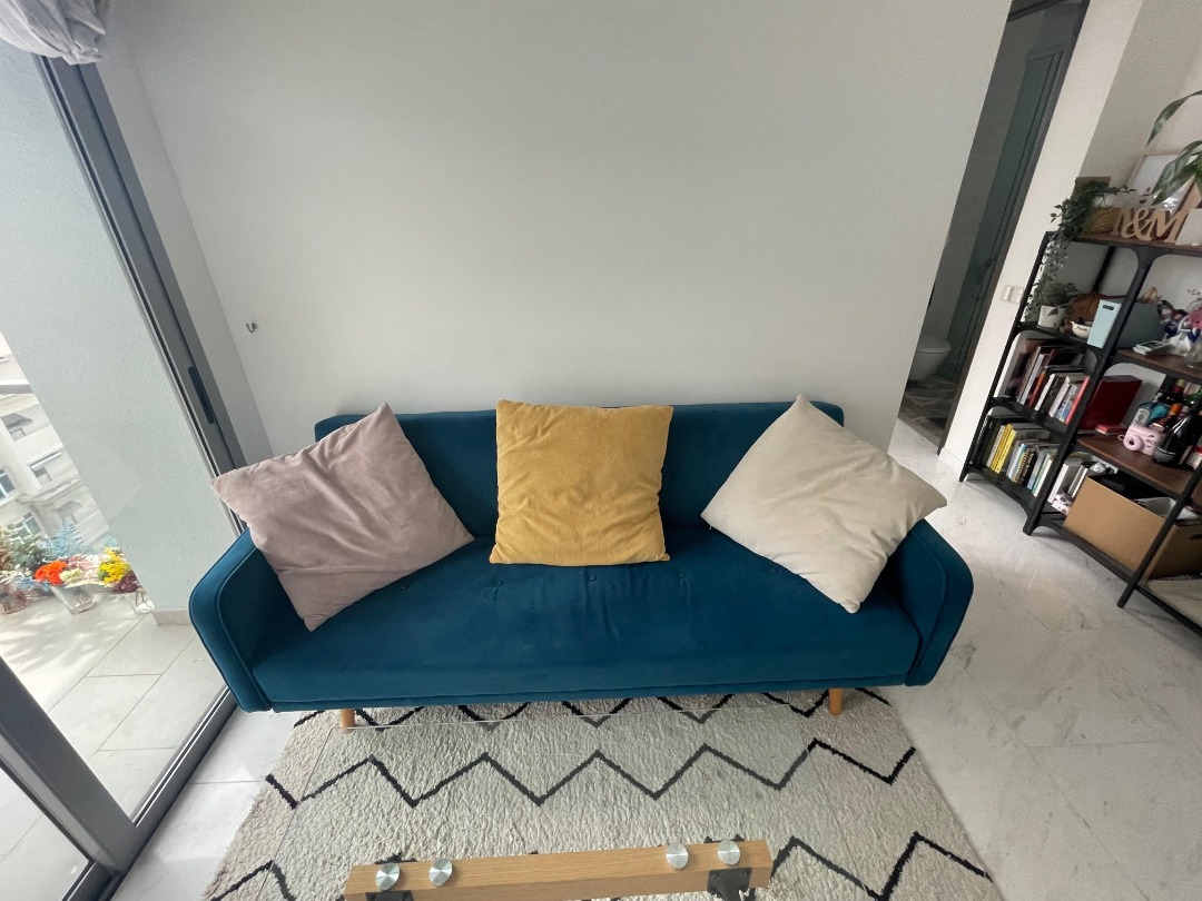 nathan velvet sofa bed
