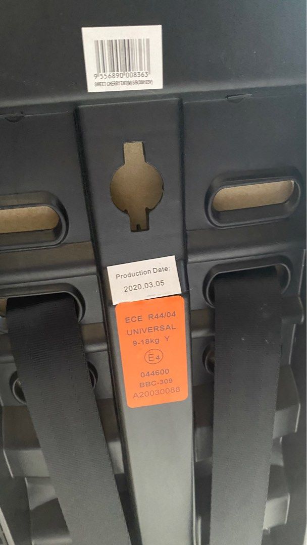 Child car seat biru blue jenama Sweet Cherry, Babies & Kids, Going Out