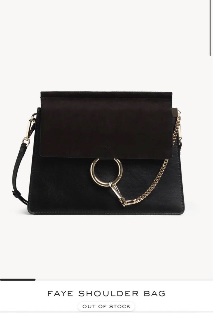 Chloe faye shoulder bag black sale