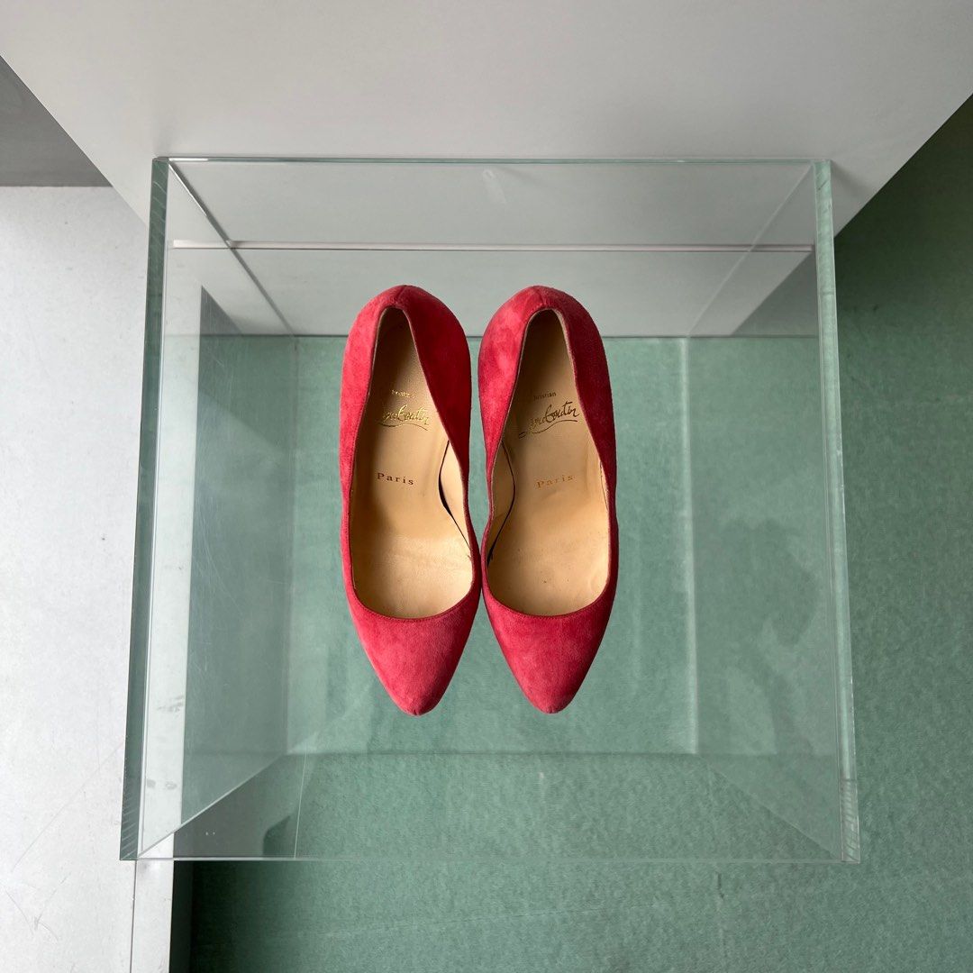 Suede christian louboutin pumps hotsell