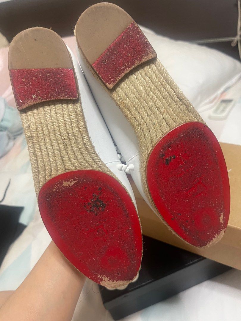 Christian Louboutin Pik Boat Leather Espradrilles Luxury