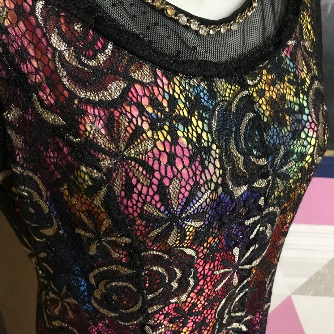 Classy Lace Detail Dress (Category: Dresses) located in Pasig City. Submitted by realityhits (Listing ID 1246579684, Image 3). Description: Condition: 9/10 Flaw: Last photo. Pwede nyo alisin nalang yang design na yan if wala kayong pangpalit na gems. Note: Not yet washed ang mga items… kayo na maglaba mga sissy. .