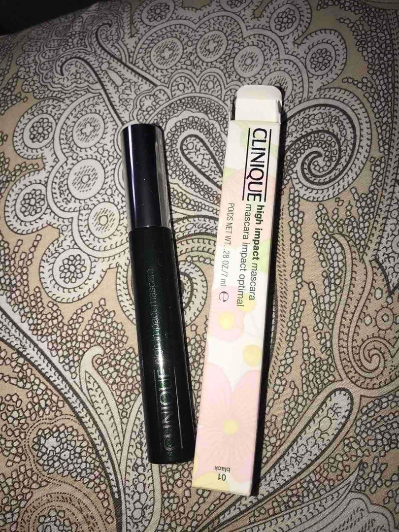 Clinique High Impact Masacar (Category: Makeup) located in Pasay City. Submitted by keepitluxe (Listing ID 1246717809, Image 1). Description: Shade: 01 Black From US ⚠️Strictly NO CANCELLATION of order. ⚠️ No rush orders/ shipping ⚠️ Shipping fee will be shouldered by the buyer. ⚠️ Payment first policy. • Lalamove/Grab/Toktok/Mr.Speedy •Malolos: Toktok • Location: Pasay City & Malolos Color may appear lighter/darker in actual due to lighting. Ple