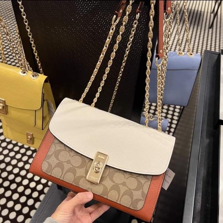 Coach Hutton Shoulder Bag In Signature Canvas, Luxury, Bags & Wallets