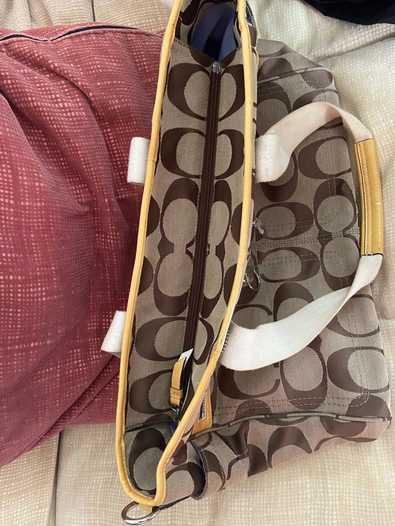 Coach Signature Laptop bag/handbag / diaper bag, Women's Fashion, Bags