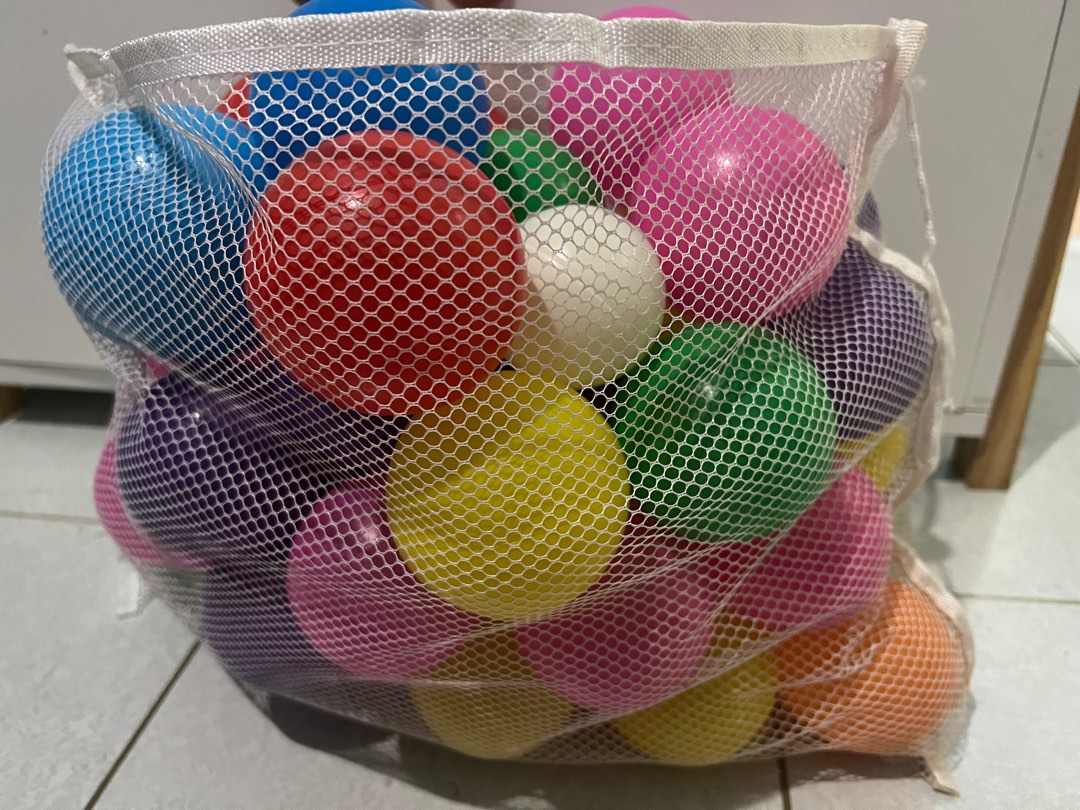 Colorful plastic pit balls on Carousell