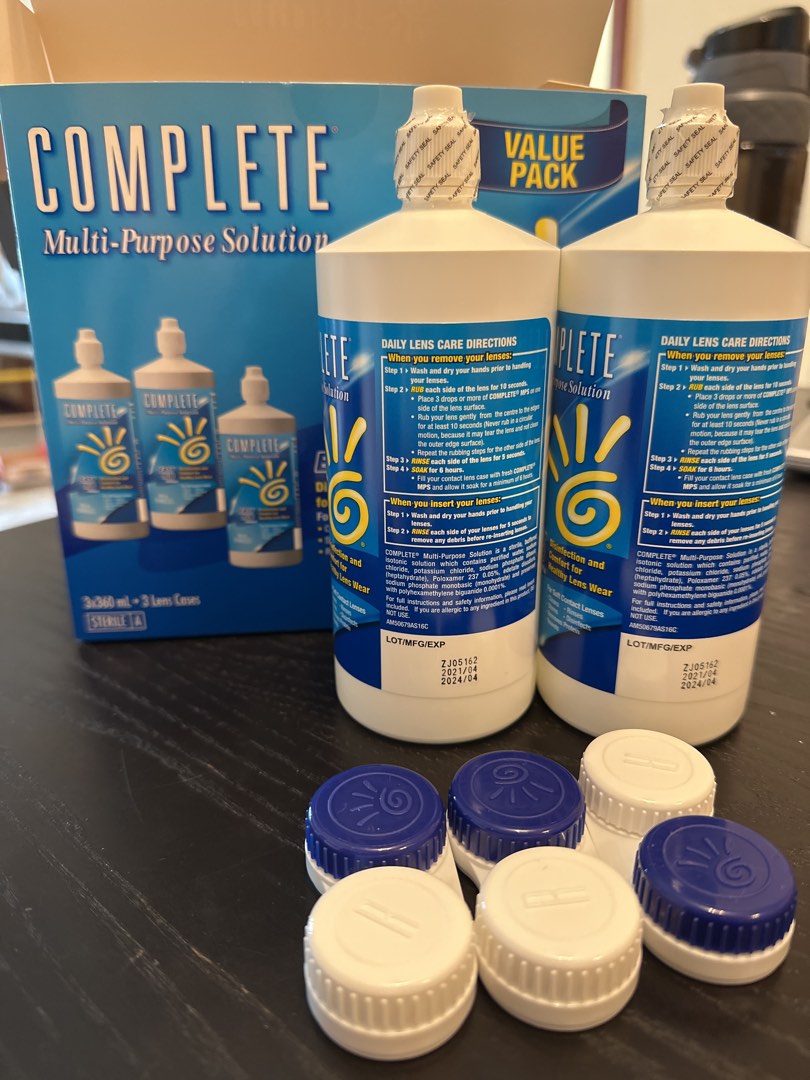 Complete contact lens solution, Beauty & Personal Care, Vision Care on