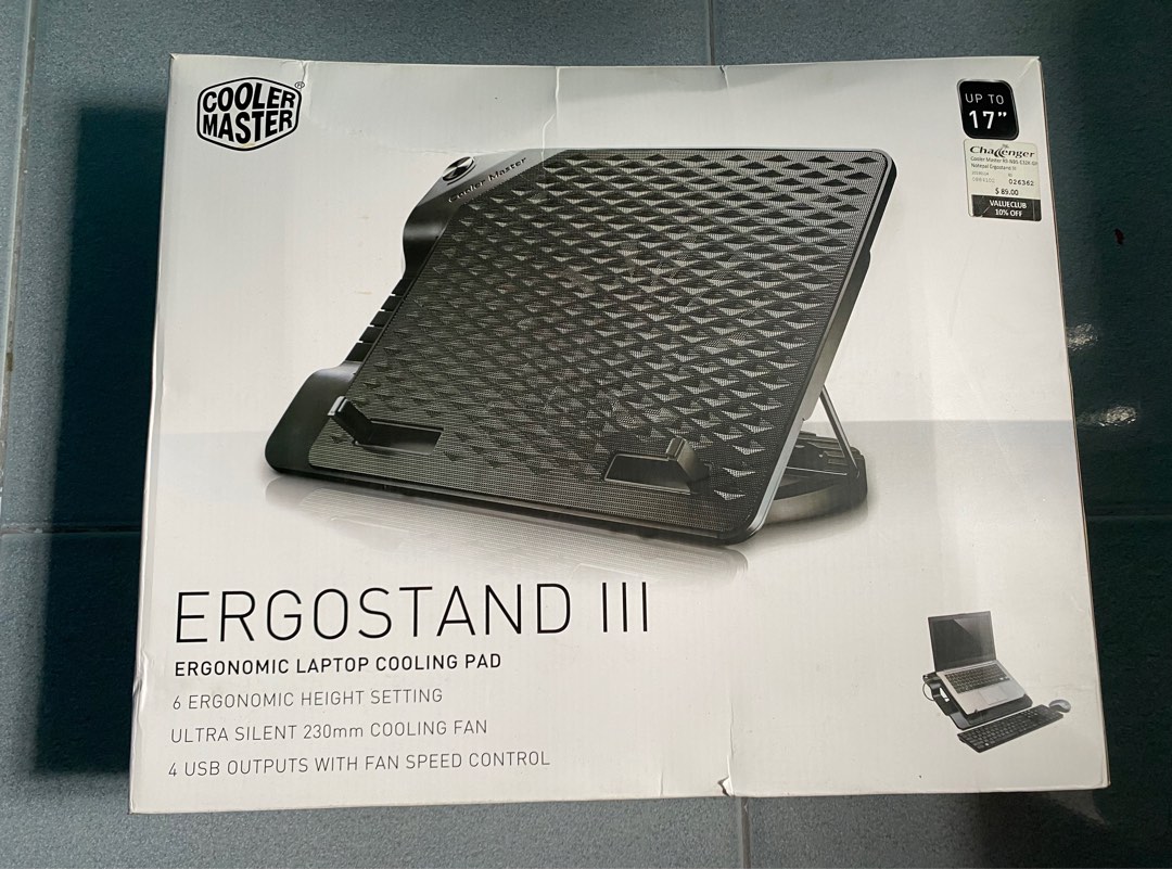 Cooler Master ERGOSTAND III - Base Di Raffreddamento Per Laptop Fino A 17", Con Hub USB - Foto 11
