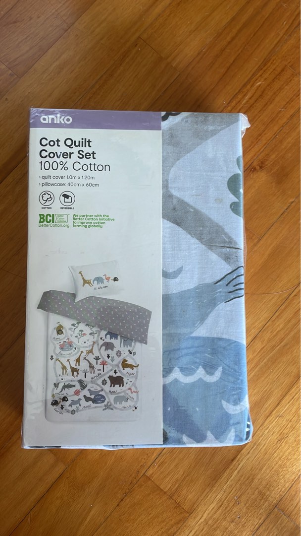 Cot Quilt cover and pillow case set from kmart, Babies & Kids, Baby