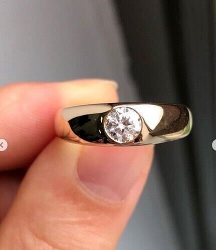 Custom Women s White Moissanite D Color Engagement Ring 925 w