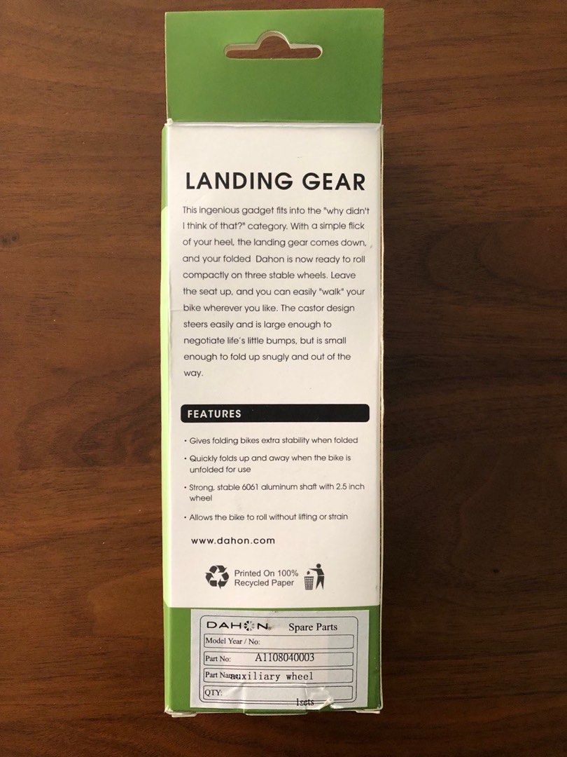 dahon landing gear compatibility