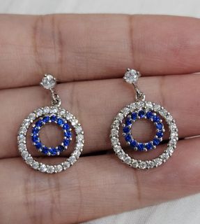 Dangling Blue Sapphire Stone earrings