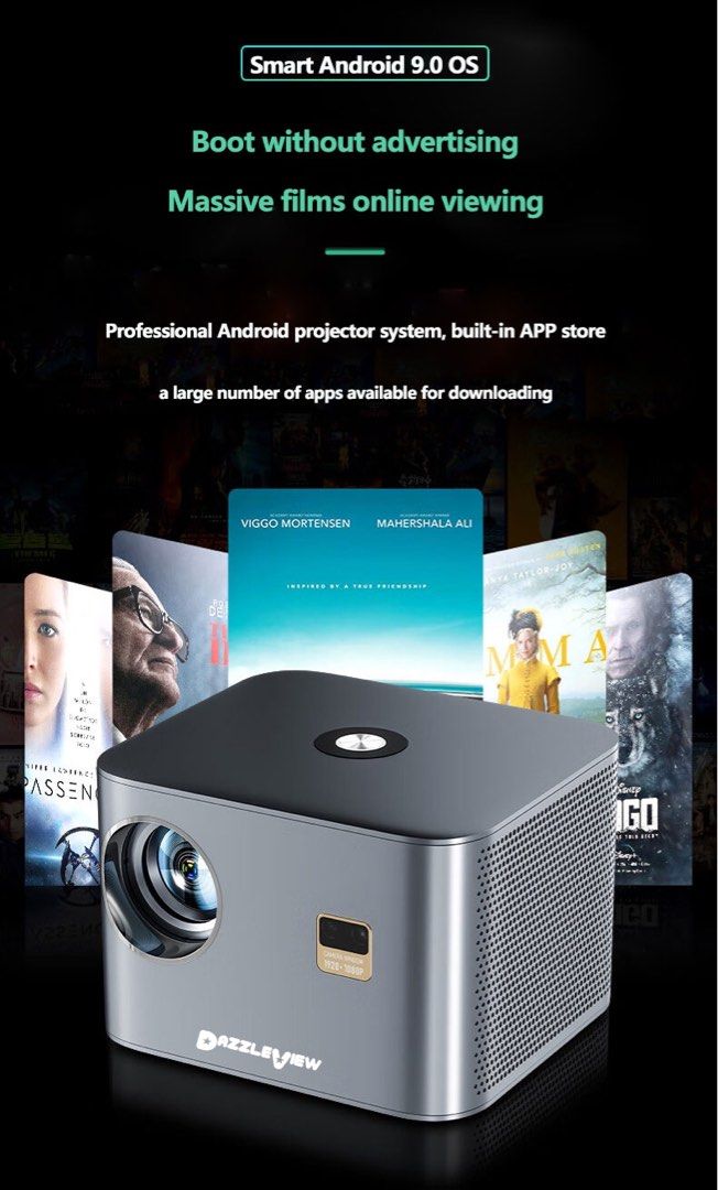 DazzleView projector, 4K Native Full HD 1920*1080p with 15000 lumens