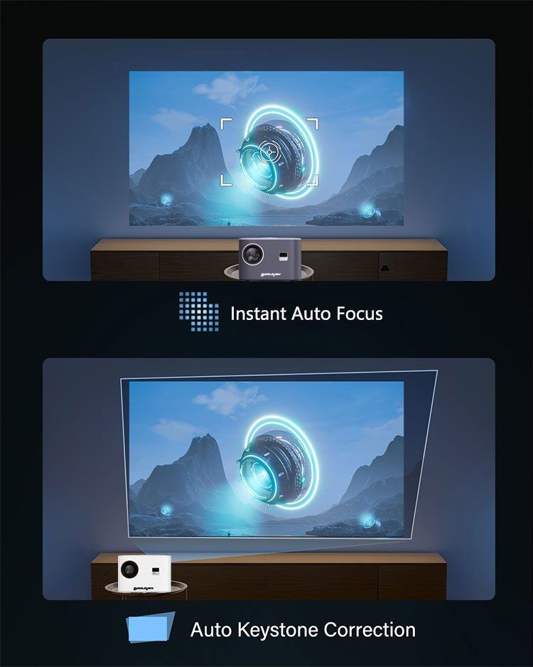 DazzleView projector, 4K Native Full HD 1920*1080p with 15000 lumens