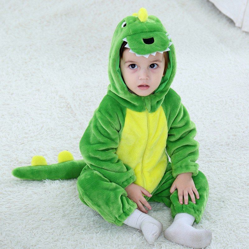 Dinosaur shop romper baby